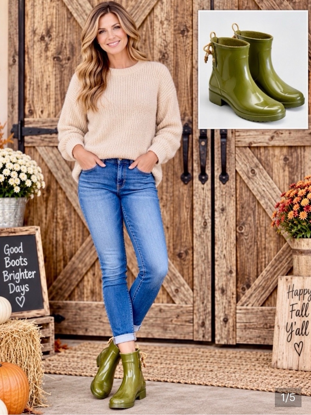 Sperry Women's Winter Rain Boots - Olive